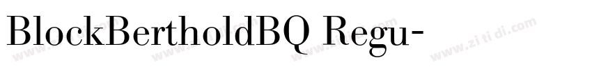 BlockBertholdBQ Regu字体转换 BlockBertholdBQ Regu字体转换